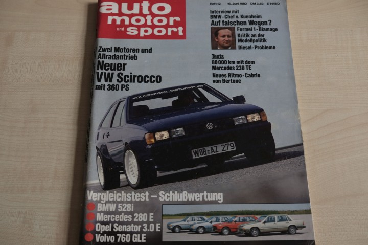 Deckblatt Auto Motor und Sport (12/1982)